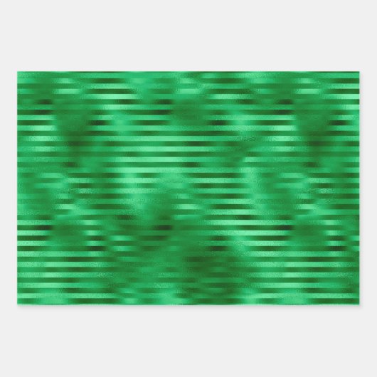 Feuille De Papier Cadeau Épée verte (Devant)