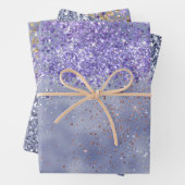 Feuille De Papier Cadeau Éperche d'or pourpre (En situation)