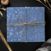 Feuille De Papier Cadeau Éperche Parties scintillant Bleue Luxe