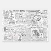 Feuille De Papier Cadeau Éphémère des annonces Vintages (Devant 2)