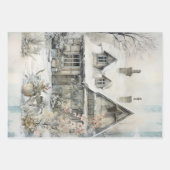 Feuille De Papier Cadeau Ephémère vintage Cottage Garden (Devant 3)