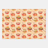 Feuille De Papier Cadeau Épice Citrouille confortable d'automne (Devant 2)