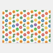 Feuille De Papier Cadeau Eric Carle | Caterpillar Motif de Noël (Devant 3)