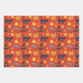 Feuille De Papier Cadeau Eric Carle | Caterpillar Motif Halloween (Devant 2)