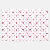Feuille De Papier Cadeau Eric Carle | Valentine Heart Polka Dot Motif (Devant 2)