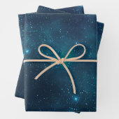 Feuille De Papier Cadeau Espace profond (En situation)