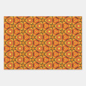 Feuille De Papier Cadeau Essence Été Orange Vibrant (Devant 3)