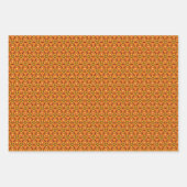 Feuille De Papier Cadeau Essence Été Orange Vibrant (Devant 2)