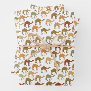 Feuille De Papier Cadeau Esthétique Moderne Terre Camel Animal Motif