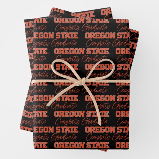 Feuille De Papier Cadeau État de l'Oregon (En situation)