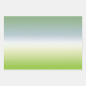 Feuille De Papier Cadeau Été Frais Dégradé Cool Bleu Vert Ombre (Devant 2)