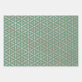 Feuille De Papier Cadeau Ethnic Marocain Motif géométrique (Devant 3)