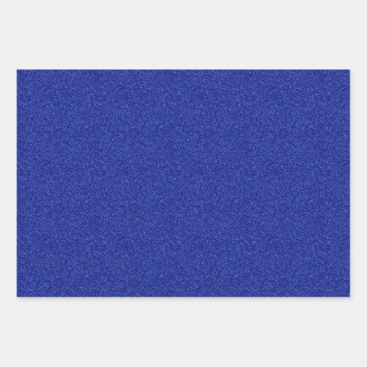 Feuille De Papier Cadeau Étincelle bleue (Devant)