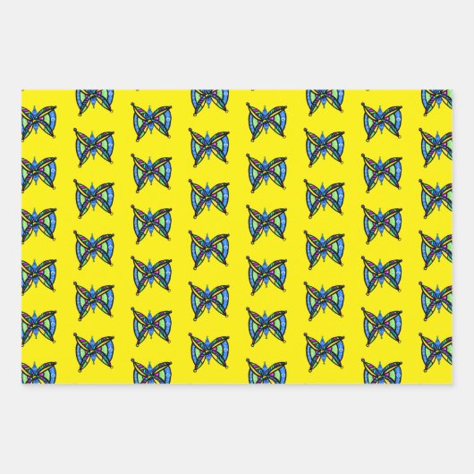 Feuille De Papier Cadeau Étoile de David - (Devant)