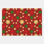 Feuille De Papier Cadeau Étoile de jour géométrique (Devant 3)