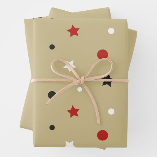 Feuille De Papier Cadeau Étoiles (En situation)