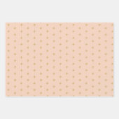 Feuille De Papier Cadeau Étoiles alignées pastel doux (Devant 2)