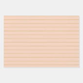 Feuille De Papier Cadeau Étoiles alignées pastel doux (Devant)