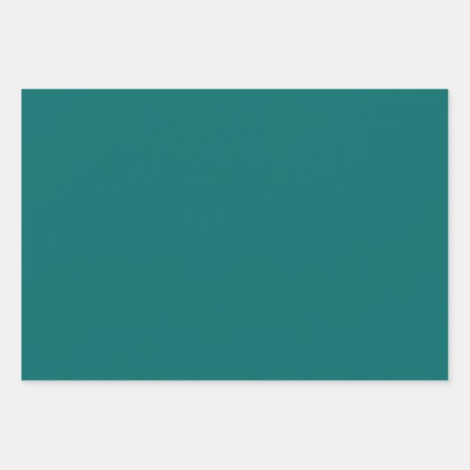 Feuille De Papier Cadeau Étoiles célestes turquoise sarcelle (Devant 3)