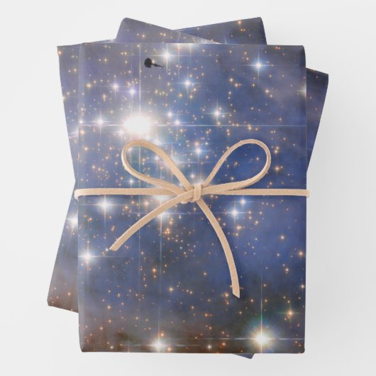 Feuille De Papier Cadeau Étoiles de diamant en Carina Nebula Hubble Space (En situation)