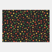 Feuille De Papier Cadeau Étoiles de Kwanzaa (Devant 3)