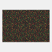 Feuille De Papier Cadeau Étoiles de Kwanzaa (Devant)