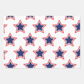 Feuille De Papier Cadeau Étoiles de l'indépendance (Devant 3)