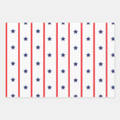 Feuille De Papier Cadeau Étoiles de l'indépendance (Devant)