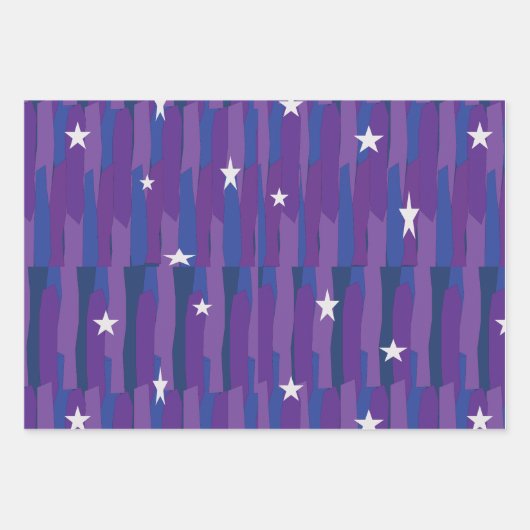 Feuille De Papier Cadeau étoiles de ma chance. (Devant)