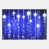 Feuille De Papier Cadeau Étoiles étincelantes (Devant 3)