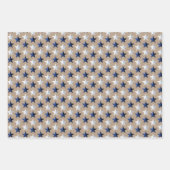 Feuille De Papier Cadeau Étoiles rustiques Kraft Red White & Blue US Drapea (Devant 2)