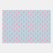 Feuille De Papier Cadeau Étoiles violet rose pourpre bleu foncé (Devant)