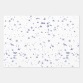 Feuille De Papier Cadeau Étoiles violettes Ombre (Devant 2)