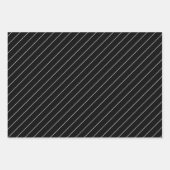 Feuille De Papier Cadeau Étonnant Et Moderne Noir Et Blanc (Devant)