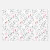 Feuille De Papier Cadeau Éucalyptus coloré (Devant 2)