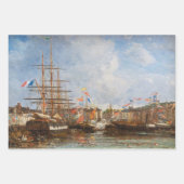Feuille De Papier Cadeau Eugene Boudin - Sélection de chefs-d'oeuvre (Devant)