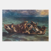 Feuille De Papier Cadeau Eugene Delacroix - L'épave de Don Juan (Devant 3)