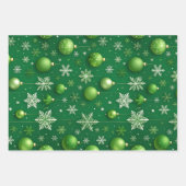 Feuille De Papier Cadeau Evergreen Noel (Devant)