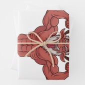 Feuille De Papier Cadeau Evil Krampus Noël Flexing Muscles Fitness (En situation)