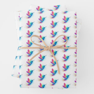 Feuille De Papier Cadeau Exotic Rainbow Hummingbird