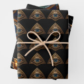 Feuille De Papier Cadeau Eye mignon drôle belle (En situation)