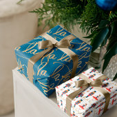 Feuille De Papier Cadeau Fa La La Christmas Nutcracker Caractères