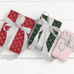 Feuille De Papier Cadeau Fa La La Festive Holly Christmas<br><div class="desc">Festif saint avec fa la géométrique arrangé</div>