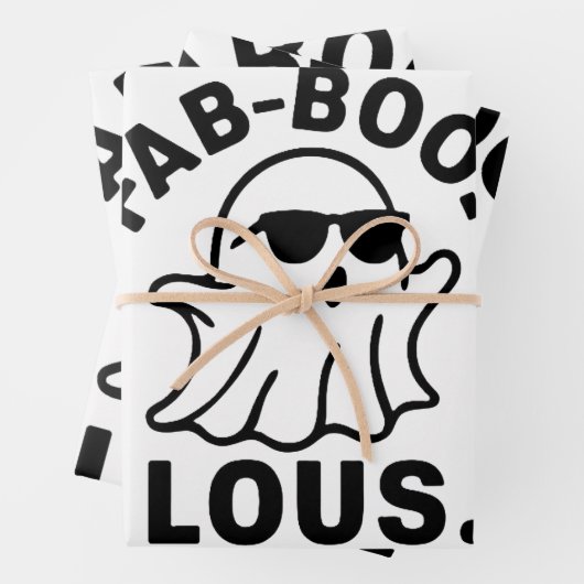FEUILLE DE PAPIER CADEAU FAB-BOO-LOUS (En situation)