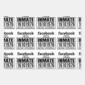 Feuille De Papier Cadeau Facebook Prisonnier récidiviste (Devant 3)