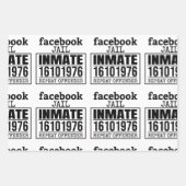 Feuille De Papier Cadeau Facebook Prisonnier récidiviste (Devant 2)