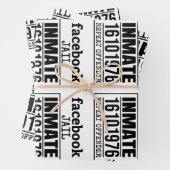 Feuille De Papier Cadeau Facebook Prisonnier récidiviste (En situation)