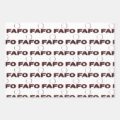 Feuille De Papier Cadeau FAFO Les actions ont des conséquences (Devant 3)