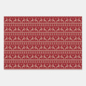 Feuille De Papier Cadeau Fair Isle Noël (Devant 2)