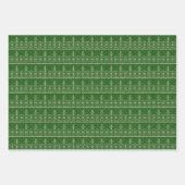 Feuille De Papier Cadeau Fair Isle Noël (Devant)